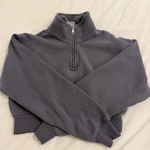 TNA Cozy Boyfriend Quarter Zip
